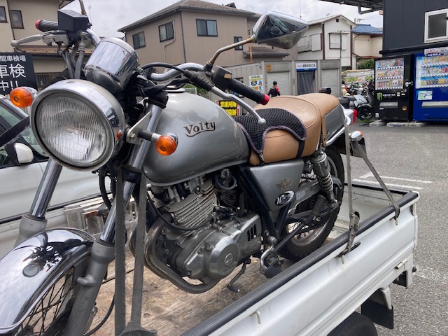 5月31日に神奈川県座間市でボルティを無料でお引き取り、廃車手続きしました。