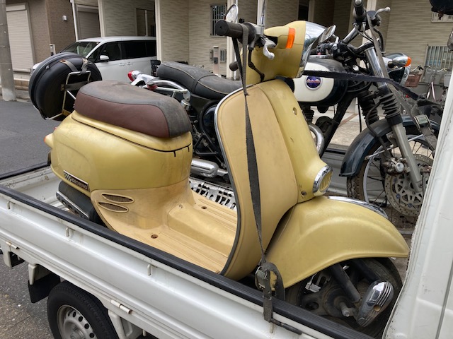 6月4日に埼玉県川口市でジョルノを無料でお引き取り、廃車手続きしました。