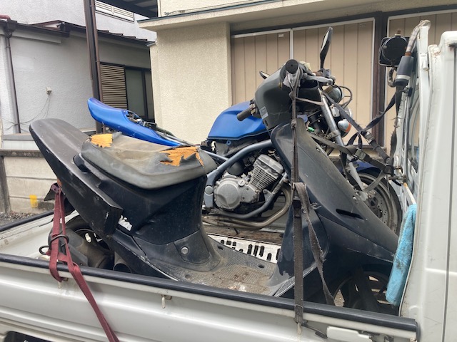 6月21日に東京都青梅市でバリオスを無料でお引き取り、廃車手続きしました。