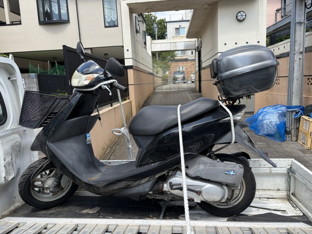 7月10日に東京都板橋区でディオを無料でお引き取り、廃車しました。