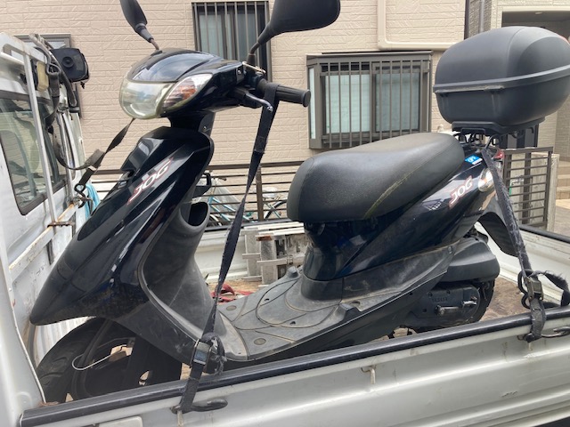 7月16日に埼玉県志木市でジョグを無料でお引き取り、廃車しました。