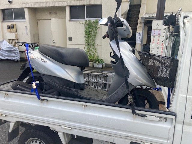 8月12日に東京都品川区でジョグを無料でお引き取り、ナンバーの廃車手続きしました。