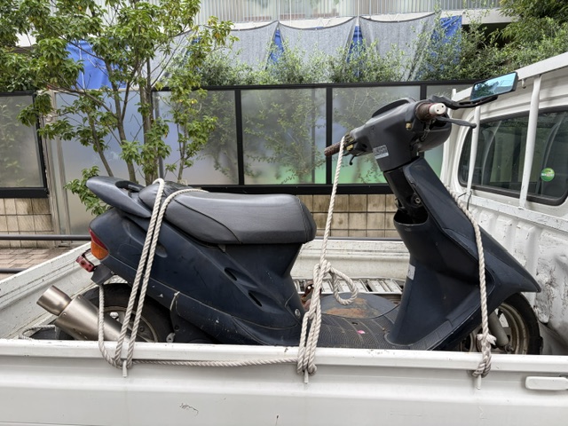 9月27日に東京都板橋区でスーパーディオを無料でお引き取り、廃車手続きしました。