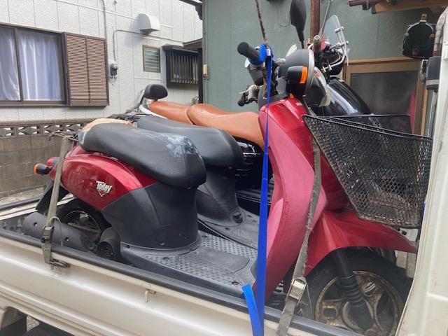 9月1日に千葉県銚子市でトゥデイを無料でお引き取りしました。